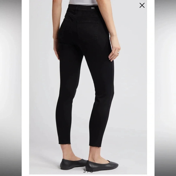 NWT!! KUT From The Kloth - Donna High Waist Ankle Skinny Jeans - Black - Size 4 - Picture 2 of 9